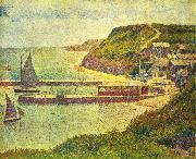 Georges Seurat Port en Bessin oil painting on canvas